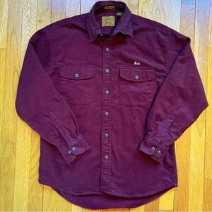Vintage St. John’s Bay Heavyweight Chamois Cloth Long Sleeve Button-up Shirt